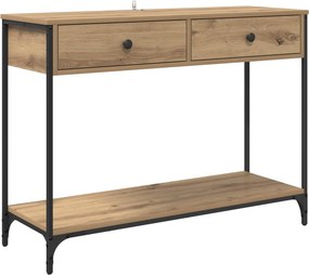 vidaXL Τραπέζι κονσόλας Artisan Oak 100 x 34,5 x 75 εκ.