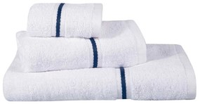 Πετσέτες 4100 (Σετ 3τμχ) White-Blue Greenwich Polo Club Σετ Πετσέτες 70x140cm 100% Βαμβάκι