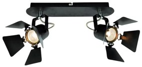 Φωτιστικό Οροφής Spot 77-2209 GU12015A -2B Mystik Black Mat Homelighting Metal
