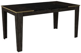 Τραπέζι Veyron 804TRH4204 145x85x76,2cm Black-Gold