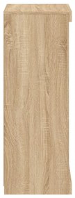 vidaXL Μπουφές με Φώτα LED Sonoma Δρυς 41 x 37 x 100 εκ.
