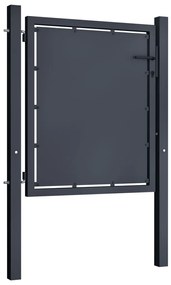 vidaXL Πόρτα Κήπου Ανθρακί 100x100 εκ. από Ατσάλι