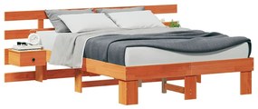 vidaXL Σκελετός Κρεβατιού με συρτάρι Καφέ 140 x 190 cm