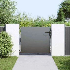 vidaXL Πύλη Κήπου Μαύρο 85 x 100 cm Ατσάλι με Επικάλυψη Πούδρας