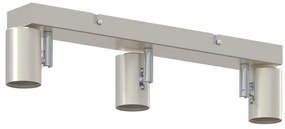 vidaXL Σποτ οροφής Βουρτσισμένο νικέλιο 38 x 6.5 x 11.5 εκ Ατσάλι