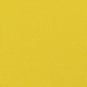 Σετ Σαλονιού 4 Τεμαχίων Ανοιχτό Κίτρινο Υφασμάτινο με Μαξιλάρια - Κίτρινο