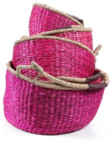 Καλάθια Αποθήκευσης (Σετ 5τμχ) Soulworks Pink 0680004