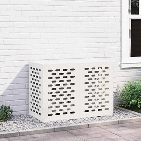 vidaXL Κάλυμμα κλιματιστικού Λευκό 100 x 50 x 70 cm Ατσάλι