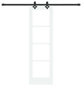 vidaXL Συρόμενη Πόρτα ORKDAL Λευκό 61 x 198.5 εκ. Ξύλο και μέταλλο