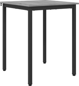 vidaXL Τραπεζαρίες 60 x 60 x 75 cm Επεξεργασμένο Ξύλο Γκρι Sonoma