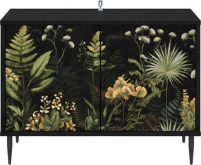vidaXL Ντουλάπι TV RHENEN 69 x 33 x 50,5 εκ. Μαύρη Δρυς