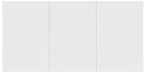 vidaXL Τραπεζαρία Λευκή 180 x 90 x 76 εκ. από Επεξ. Ξύλο