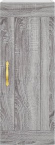 vidaXL Ντουλάπι Τοίχου Γκρι Sonoma 34,5 x 34 x 90 εκ. Επεξεργ. Ξύλο