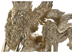 Διακοσμητική Φιγούρα Home ESPRIT Χρυσό Λέων 20 x 10,5 x 17,5 cm 29 x 13 x 25 cm (x2)