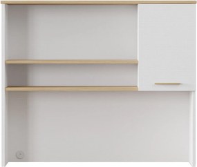 Σύνθεση Γραφείου Ξύλο / Λευκό Δρυς DEPRO 120x30.5x102.2