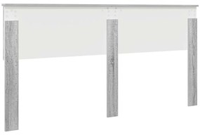 vidaXL Κεφαλάρι Γκρίζο Σονομα 200 cm Επεξεργασμένο ξύλο
