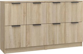 vidaXL Ντουλάπια 2 τεμ. Sonoma Δρυς 60x30x70 εκ. Επεξεργασμένο Ξύλο