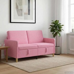 vidaXL Καναπές με Αποθήκευση Ροζ 152 x 78 x 87 εκ Πολυεστέρας