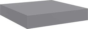 vidaXL Ράφια Τοίχου 2 τεμ. Γκρι 23x23,5x3,8 εκ. MDF