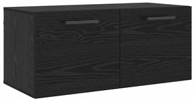 vidaXL Ντουλάπα Τοίχου Μαύρη δρυς 80 x 36.5 x 35 cm Επεξεργασμένο ξύλο