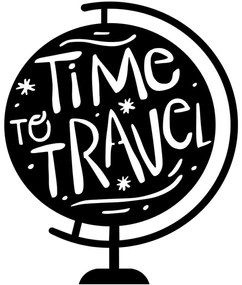 Διακοσμητικό Τοίχου Time To Travel 891TNL3135 55x70cm Black Wallity Μέταλλο