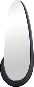 Καθρέπτης οβάλ Marly pakoworld μαύρο MDF 50.5x4x127εκ