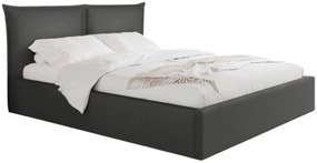 Επενδυμένο κρεβάτι Pirkun-160 x 200-Ανθρακί