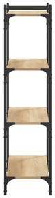 vidaXL Βιβλιοθήκη 4 Επιπέδων Sonoma Δρυς 80x30x120 εκ. Επεξεργ. Ξύλο