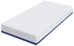 vidaXL Στρώμα Λευκό, Μπλε 90 x 190 cm Pěna