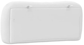 vidaXL Μαξιλάρι για Κεφαλάρι Hvar Λευκό 80 εκ. από Συνθετικό Δέρμα