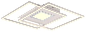 Φωτιστικό Οροφής - Πλαφονιέρα Via 620710331 50x50x7cm 1xSMD-LED 36W Dimmable White Trio Lighting
