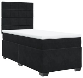 ΚΡΕΒΑΤΙ BOXSPRING ΜΕ ΣΤΡΩΜΑ ΜΑΥΡΟ 90X200 ΕΚ. ΒΕΛΟΥΔΙΝΟ 3290812