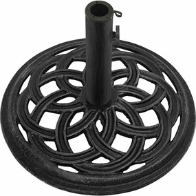 vidaXL Βάση Ομπρέλας Μαύρη 44 x 44 x 31 εκ. από Χυτοσίδηρο