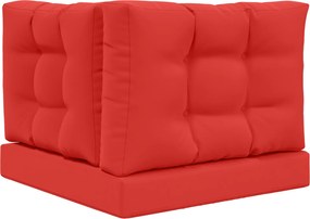 vidaXL Μαξιλάρι Καναπέ Εξωτερικού Χώρου 3 pcs Κόκκινο Πολυεστέρας