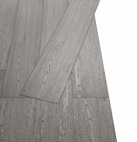 vidaXL Πλάκες Δαπέδου 36 pcs Σκούρο Γκρι 5,02 m² PVC