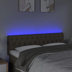 ΚΕΦΑΛΑΡΙ ΚΡΕΒΑΤΙΟΥ LED TAUPE 160X7X78/88 ΕΚ. ΥΦΑΣΜΑΤΙΝΟ 3121958