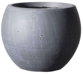 Κασπώ Πήλινο Στρογγυλό Rocky C-4050-8 55x55x39cm Grey Supergreens Clay