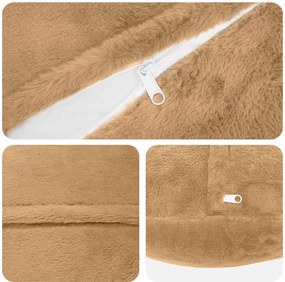 vidaXL Κάλυμμα Μαξιλαριού 2 τμχ. HEERLEN Taupe Ø 60 cm