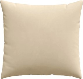 vidaXL Μαξιλάρι Καναπέ 2 pcs Κρεμ 50 x 50 cm ύφασμα