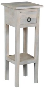 MAISON CLASSIC Έπιπλο Stand - Ξύλο Mango Antique Άσπρο 25x25 H.65cm ΕΙ930,1