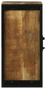 vidaXL Ντουλάπι Τοίχου Μπάνιου 40x30x60 εκ Μασίφ Ξύλο Τραχύ Μάνγκο