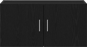 vidaXL Ντουλάπι Τοίχου Μαύρο Δρυς 80x39x40 εκ. Επεξεργασμένο Ξύλο