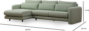 Corner Sofa Lily Corner Left Green Green