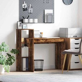 vidaXL Γραφείο Καπνιστό Δρύς 100 x 40 x 90 cm Επεξεργασμένο ξύλο