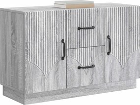 vidaXL Πλαϊνό γραφείο Γκρι Sonoma 89 x 34,5 x 57 εκ.