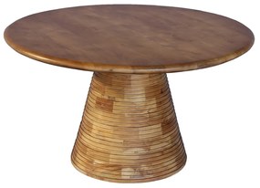 SAVOA COFFEE TABLE ΦΥΣΙΚΟ 80x80xH45cm - 04-1050