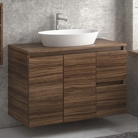 Karag Today 100 QMTM Base Top - Βάση Επίπλου Μπάνιου (100x45,5) - Soft Grey 7502