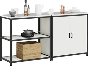 vidaXL Σετ Αποθήκευσης Κουζίνας HATTEM 2 pcs Λευκό