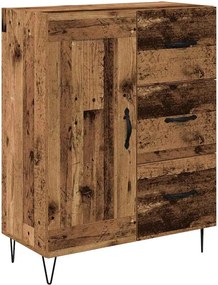 vidaXL Highboard με συρτάρι 2 pcs Παλιό ξύλο Επεξεργασμένο ξύλο