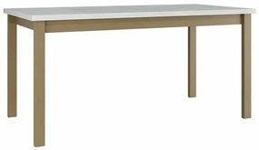 Τραπέζι Victorville 177, Sonoma οξιά, Άσπρο, 78x90x160cm, 41 kg, Επιμήκυνση, Πλαστικοποιημένη μοριοσανίδα, Ξύλο, Μερικώς συναρμολογημένο, Ξύλο: Οξιά